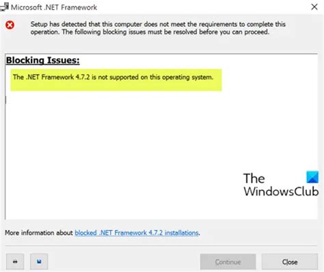 net framework 4.8 1 not supported on this operating system|Microsoft .NET Framework 4.8.1 for Windows 10.